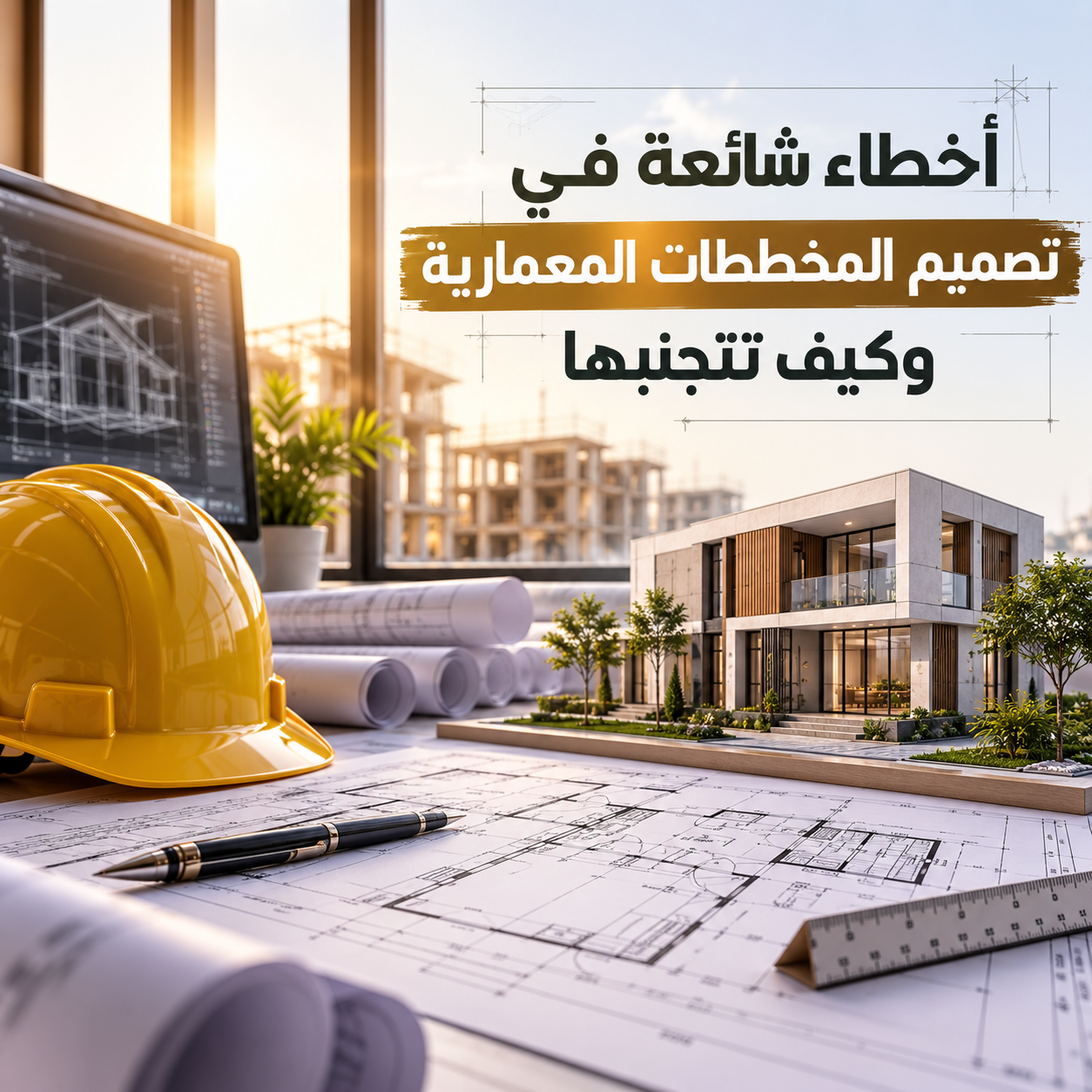 أخطاء شائعة في تصميم المخططات المعمارية وكيف تتجنبها